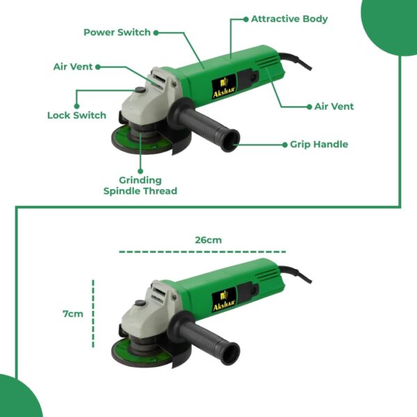 Akshar Angle Grinder AI 801 - Image 7