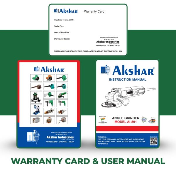 Akshar Angle Grinder AI 801 - Image 4